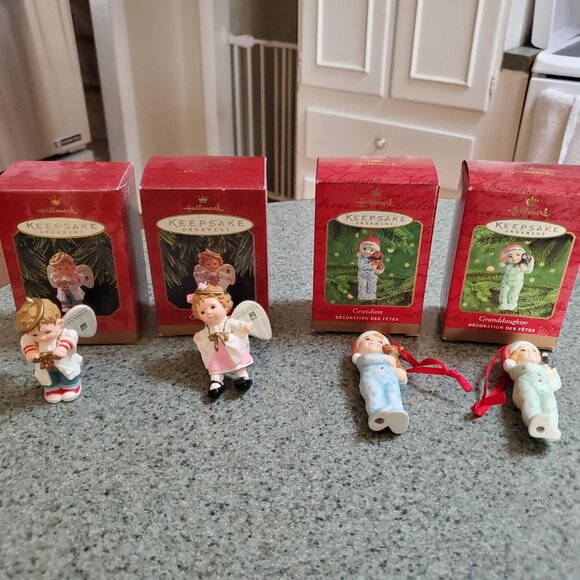 Vintage Hallmark Keepsake Ornaments - Grandson and Granddaughter - Lot of 12 - Picture 4 of 5